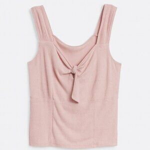 Chic Light Pink Tank Top with Front Knot – Size 22/24W